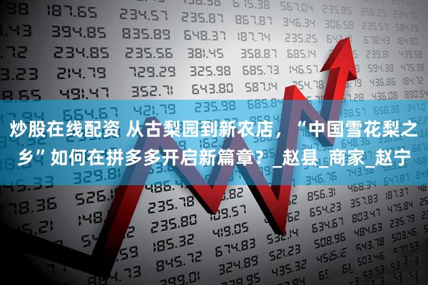 炒股在线配资 从古梨园到新农店，“中国雪花梨之乡”如何在拼多多开启新篇章？_赵县_商家_赵宁